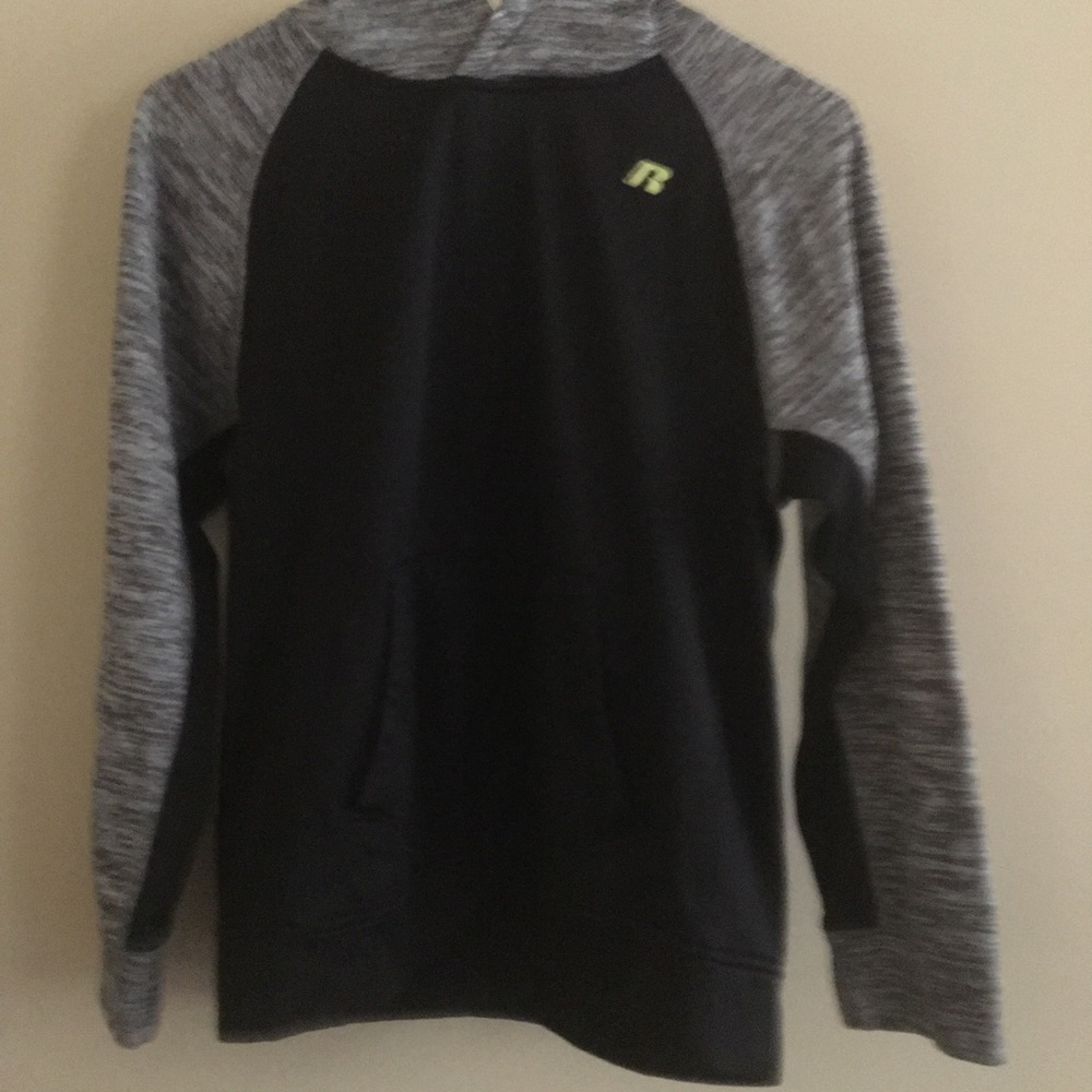 Russell black and gray hoodie